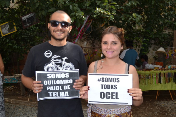 Felipe Hawthorne Gomes da Costa e Mika Urbanek apoiam o Paiol de Telha e a OCEL