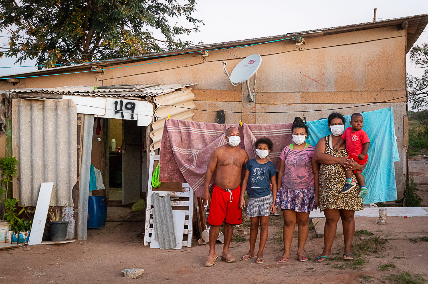 Comunidade Mandela, em Campinas (SP), vem sofrendo sequentes ameaças de despejo durante a pandemia.  Foto: Fabiana Ribeiro/Jornalistas Livres