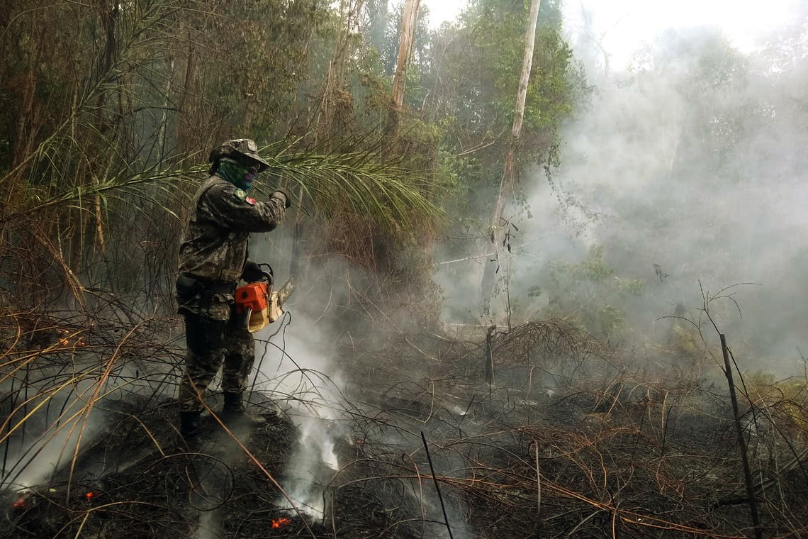 Com a deflagração da Operação Verde Brasil, as forças armadas passam a comandar operações de fiscalização e combate ao desmatamento. (foto: OP Verde Brasil-17/Fotos Públicas)