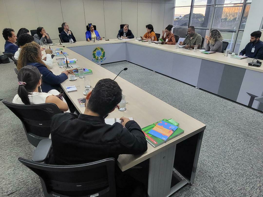 O grupo também dialogou com a Secretária Nacional de Acesso à Justiça do Ministério da Justiça, Sheila CarvalhoFoto: Gisele Barbieri
