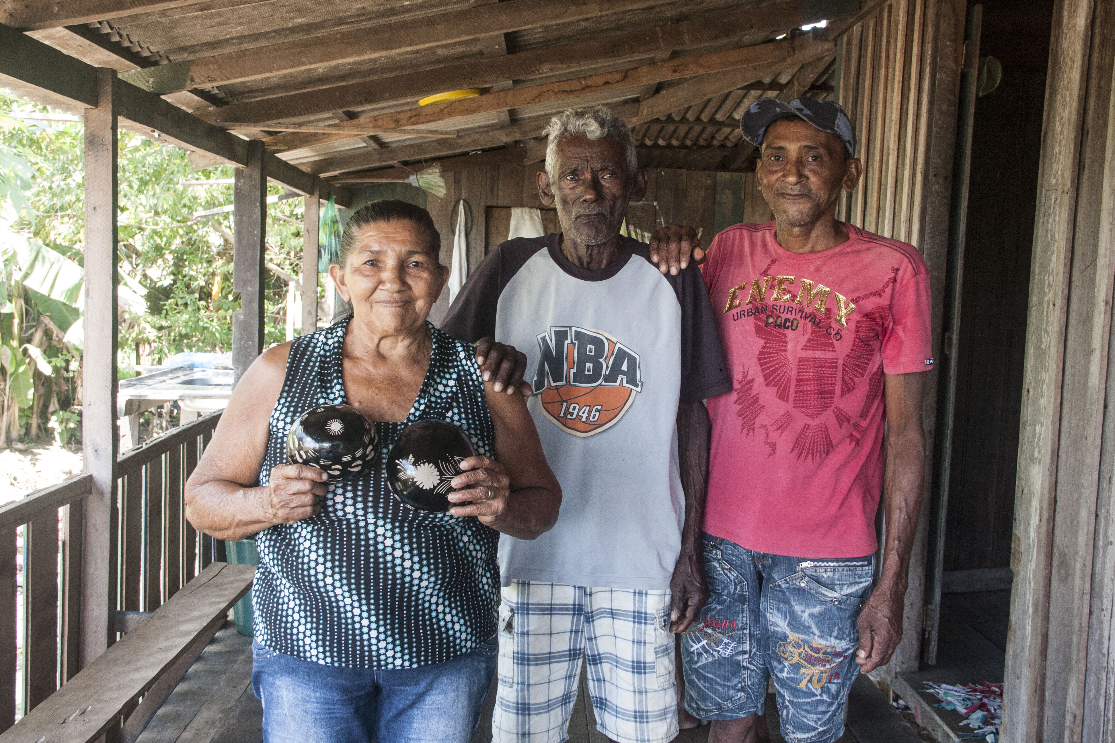 Diferentes gerações da Comunidade vivem de pesca artesanal e atividades agrícolas. Foto: Diego Pérez
