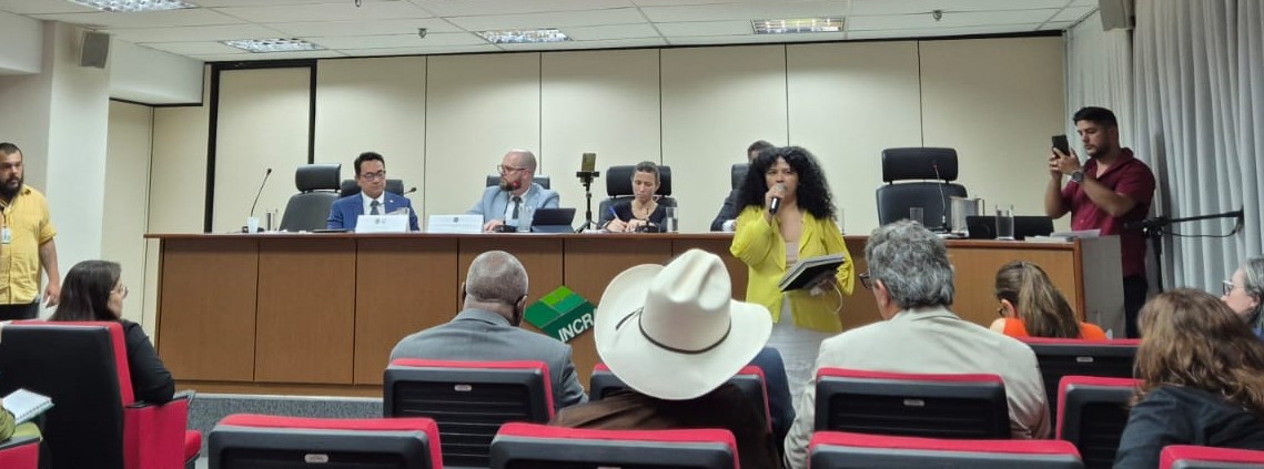 Representantes de organizações entregam carta ao MDA. Foto: Terra de Direitos
